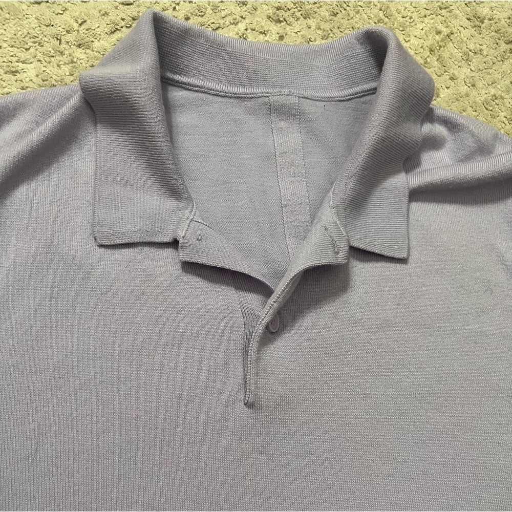 Lululemon New Venture Knit Wool Blend Polo